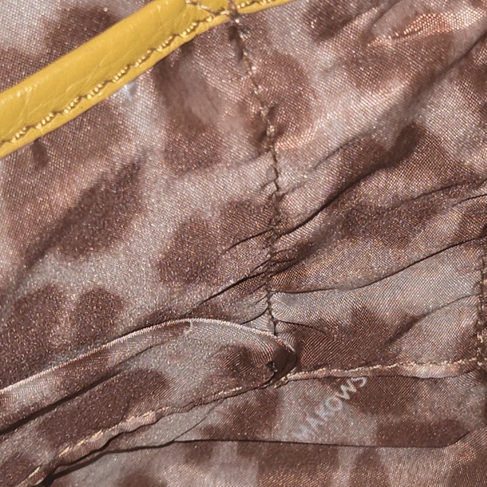 Elegant Mustard Woven Shoulder Bag - Picture 5 of 7